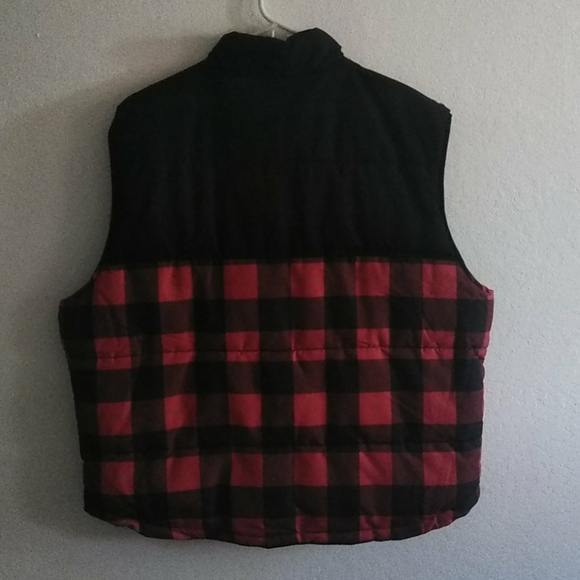 Flannel Zipper Vest - Picture 2 of 4
